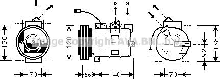 Prasco AIAK150 - Compressore, Climatizzatore www.autoricambi360.it