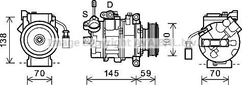 Prasco AIAK342 - Compressore, Climatizzatore www.autoricambi360.it