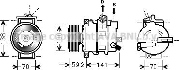 Prasco AIAK329 - Compressore, Climatizzatore www.autoricambi360.it