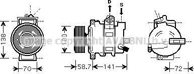 Prasco AIAK279 - Compressore, Climatizzatore www.autoricambi360.it