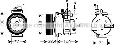 Prasco AIAK272 - Compressore, Climatizzatore www.autoricambi360.it