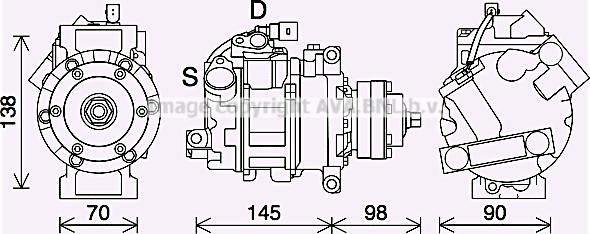Prasco AIK423 - Compressore, Climatizzatore www.autoricambi360.it