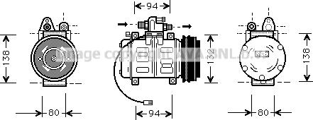 Prasco AIK180 - Compressore, Climatizzatore www.autoricambi360.it