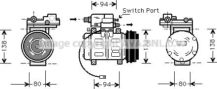 Prasco AIK181 - Compressore, Climatizzatore www.autoricambi360.it