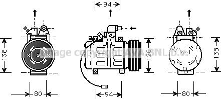 Prasco AIK182 - Compressore, Climatizzatore www.autoricambi360.it