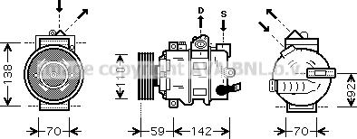 Prasco AIK349 - Compressore, Climatizzatore www.autoricambi360.it