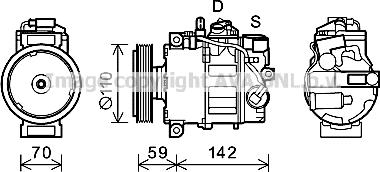 Prasco AIK380 - Compressore, Climatizzatore www.autoricambi360.it