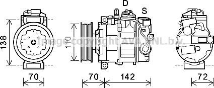 Prasco AIK381 - Compressore, Climatizzatore www.autoricambi360.it