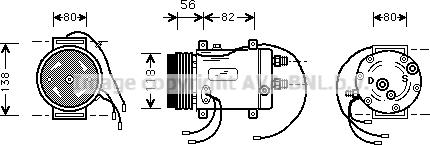 Prasco AIK255 - Compressore, Climatizzatore www.autoricambi360.it