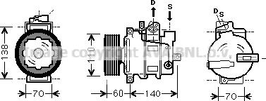 Prasco AIK266 - Compressore, Climatizzatore www.autoricambi360.it
