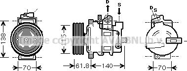 Prasco AIK263 - Compressore, Climatizzatore www.autoricambi360.it