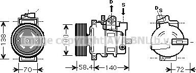Prasco AIK262 - Compressore, Climatizzatore www.autoricambi360.it