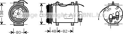 Prasco AIK228 - Compressore, Climatizzatore www.autoricambi360.it