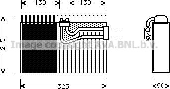 Prasco AIV010 - Evaporatore, Climatizzatore www.autoricambi360.it