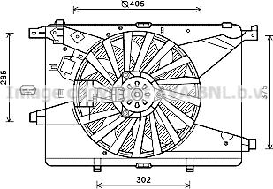 Prasco AL7516 - Ventola, Raffreddamento motore www.autoricambi360.it