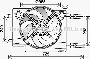 Prasco AL7525 - Ventola, Raffreddamento motore www.autoricambi360.it