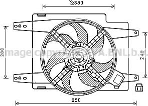 Prasco AL7526 - Ventola, Raffreddamento motore www.autoricambi360.it