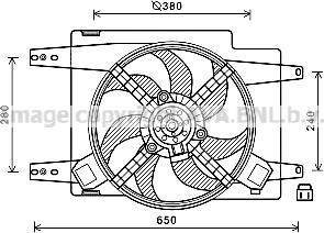 Prasco AL7522 - Ventola, Raffreddamento motore www.autoricambi360.it