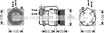 Prasco ALK090 - Compressore, Climatizzatore www.autoricambi360.it