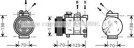 Prasco ALK016 - Compressore, Climatizzatore www.autoricambi360.it