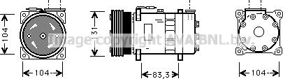 Prasco AUK003 - Compressore, Climatizzatore www.autoricambi360.it