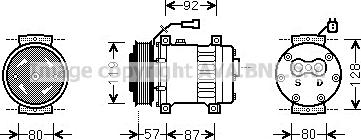 Prasco AUK203 - Compressore, Climatizzatore www.autoricambi360.it