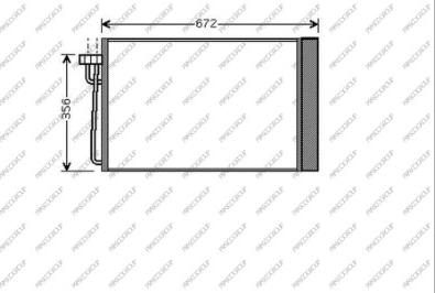 Prasco BM046C001 - Condensatore, Climatizzatore www.autoricambi360.it