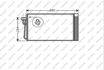 Prasco BM046C002 - Condensatore, Climatizzatore www.autoricambi360.it