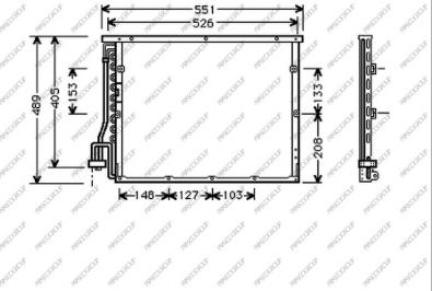 Prasco BM014C001 - Condensatore, Climatizzatore www.autoricambi360.it