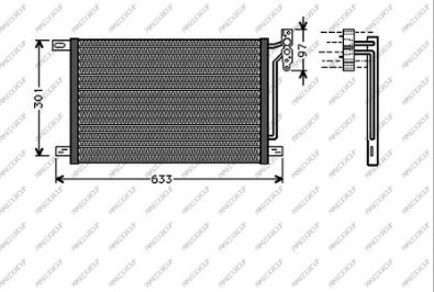 Prasco BM018C002 - Condensatore, Climatizzatore www.autoricambi360.it