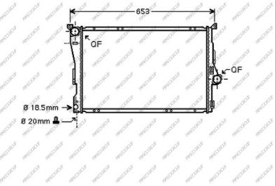 Prasco BM018R002 - Radiatore, Raffreddamento motore www.autoricambi360.it