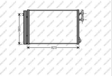Prasco BM024C001 - Condensatore, Climatizzatore www.autoricambi360.it