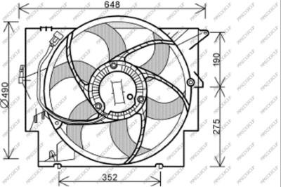 Prasco BM120F001 - Ventola, Raffreddamento motore www.autoricambi360.it