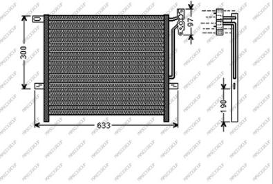 Prasco BM802C001 - Condensatore, Climatizzatore www.autoricambi360.it
