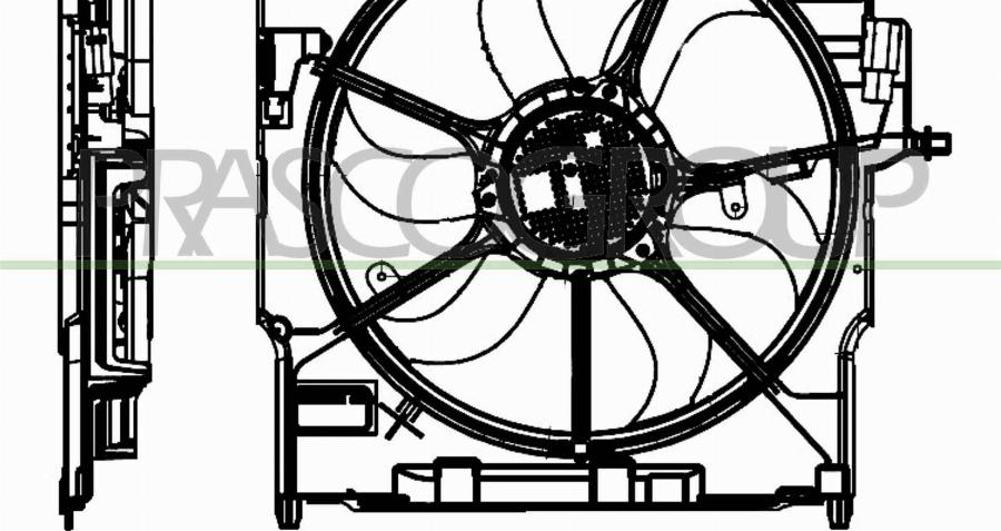 Prasco BM824F001 - Ventola, Raffreddamento motore www.autoricambi360.it