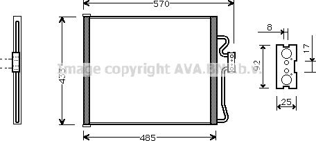 Prasco BW5185 - Condensatore, Climatizzatore www.autoricambi360.it