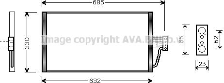 Prasco BW5254 - Condensatore, Climatizzatore www.autoricambi360.it