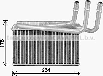 Prasco BW6599 - Scambiatore calore, Riscaldamento abitacolo www.autoricambi360.it