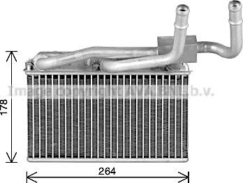 Prasco BW6600 - Scambiatore calore, Riscaldamento abitacolo www.autoricambi360.it
