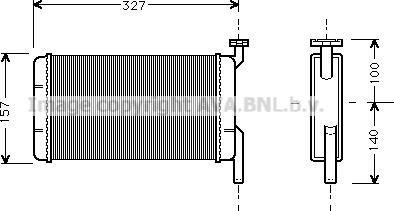 Prasco BW6001 - Scambiatore calore, Riscaldamento abitacolo www.autoricambi360.it
