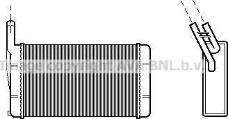 Prasco BW6077 - Scambiatore calore, Riscaldamento abitacolo www.autoricambi360.it