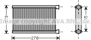 Prasco BW6344 - Scambiatore calore, Riscaldamento abitacolo www.autoricambi360.it