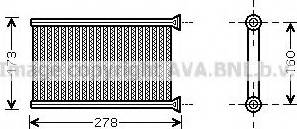 Prasco BW6342 - Scambiatore calore, Riscaldamento abitacolo www.autoricambi360.it