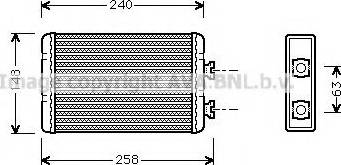 Prasco BW6210 - Scambiatore calore, Riscaldamento abitacolo www.autoricambi360.it
