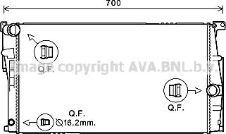 Prasco BW2448 - Radiatore, Raffreddamento motore www.autoricambi360.it