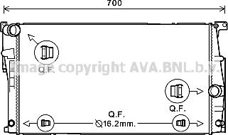 Prasco BW2447 - Radiatore, Raffreddamento motore www.autoricambi360.it