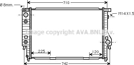 Prasco BW2094 - Radiatore, Raffreddamento motore www.autoricambi360.it