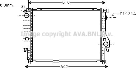 Prasco BW2144 - Radiatore, Raffreddamento motore www.autoricambi360.it
