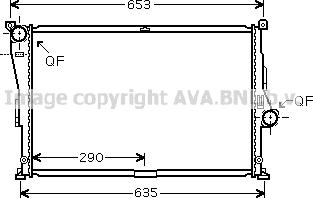 Prasco BW2335 - Radiatore, Raffreddamento motore www.autoricambi360.it