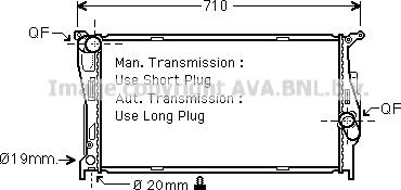Prasco BW2293 - Radiatore, Raffreddamento motore www.autoricambi360.it